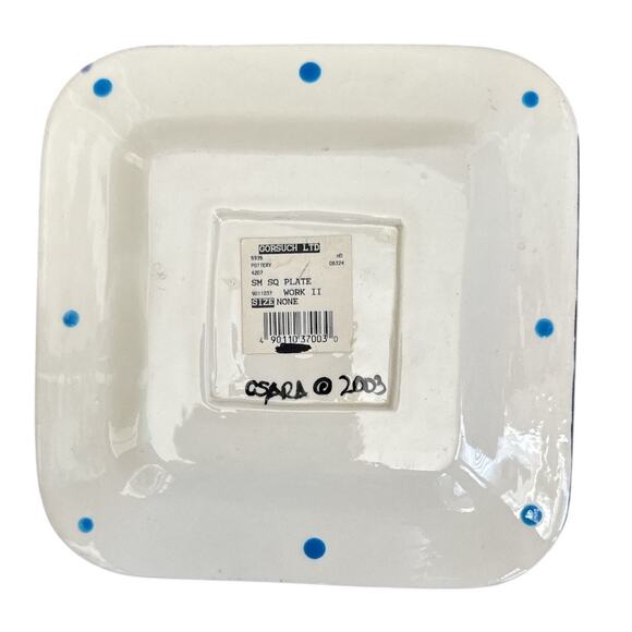 Artful Soul Csara Hand Made Thoughtful Saying Square Dish - Picture 4 of 10